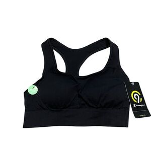 New Champion Womens Black Padded Sports Bra Size Small